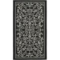 Safavieh 2 Ft. X 3 Ft. - 7 In. Accent- Indoor - Outdoor Courtyard Black And Sand Machine Made Rug CY2098-3908-2